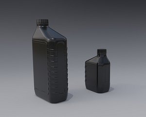 Small and Big Motor Oil Bottles
