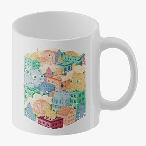 Coffee Mug with Custom Art