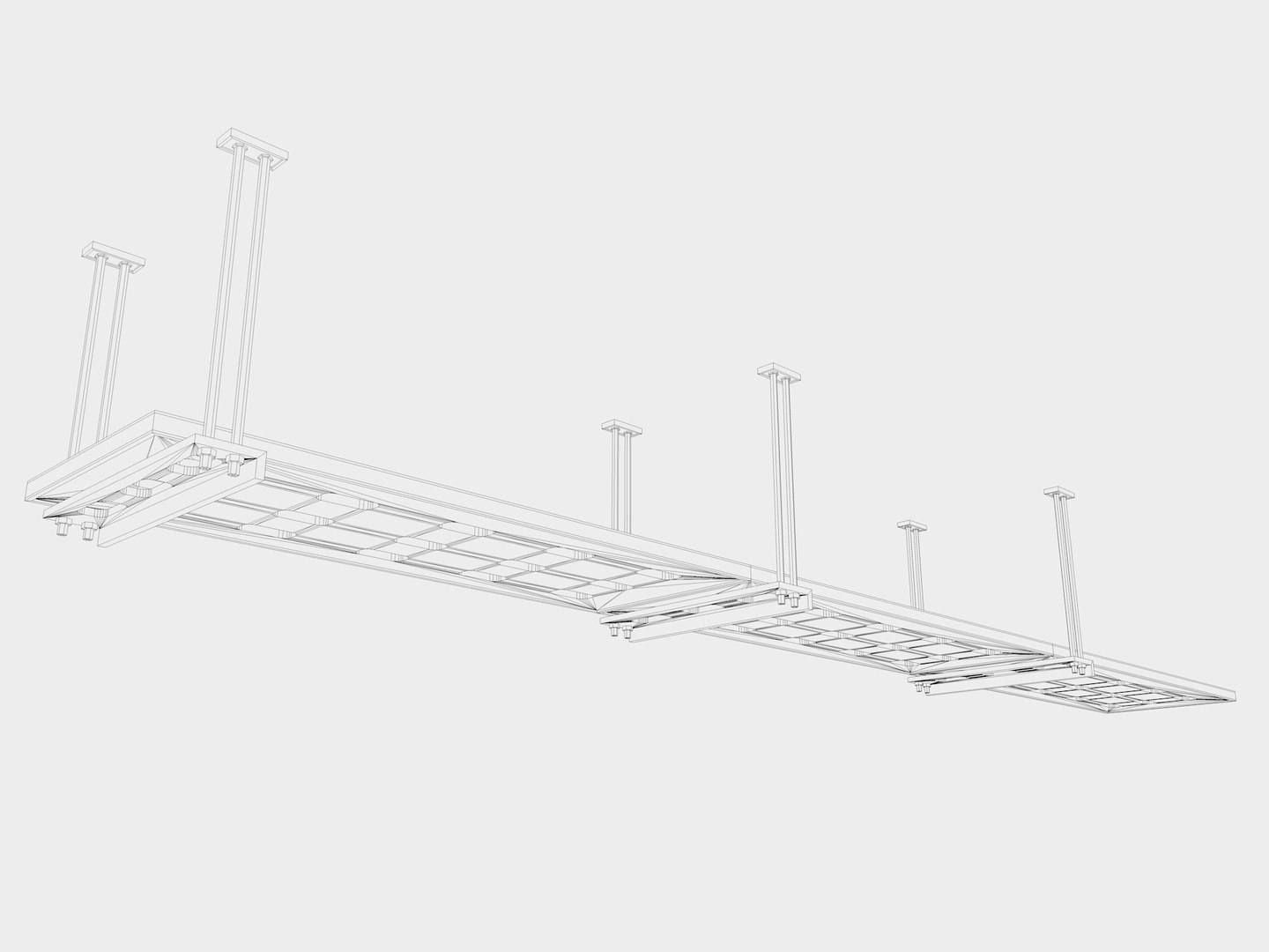 3D industrial Ceiling Pack model - TurboSquid 2127081