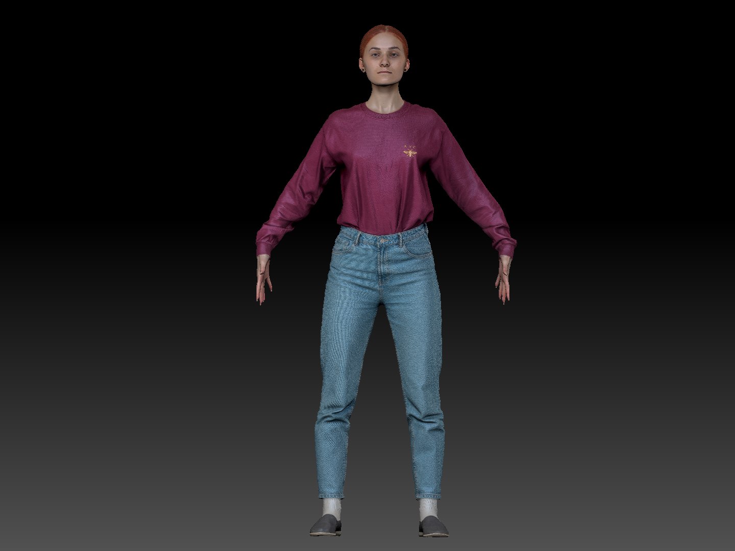 Scanned Human Woman Casual 3D Model - TurboSquid 1581545