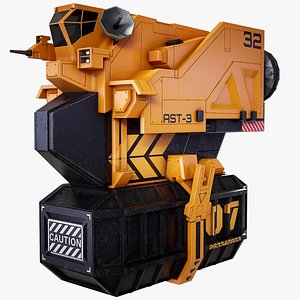 Sci-Fi Cargo Loader Spaceship