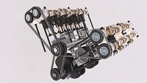 engine piston 3D model