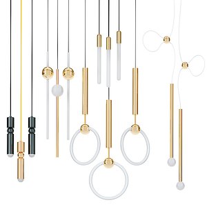 chandelier set lee broom 3D