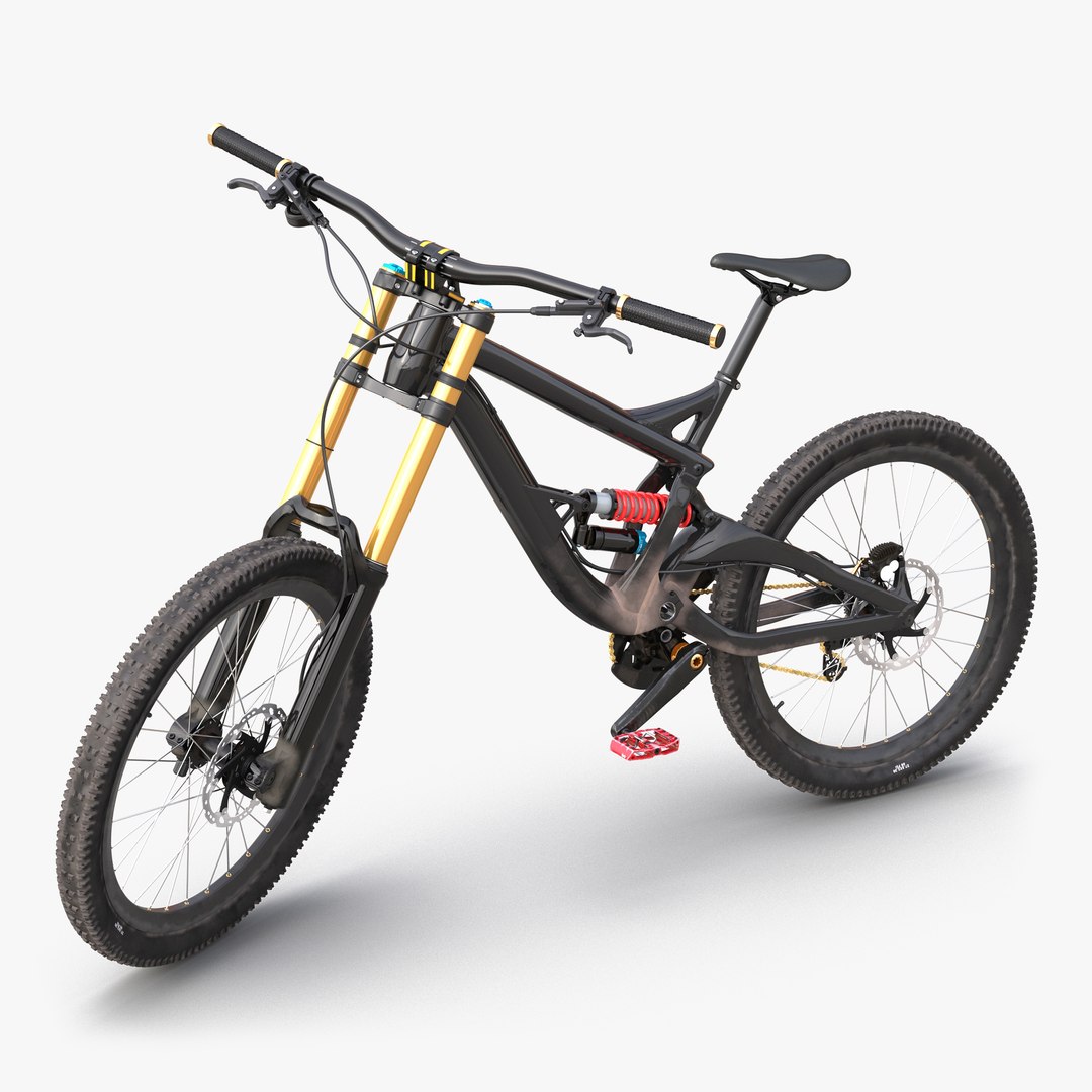 Mountain Bike Generic Rigged 3D Model 3D model preview