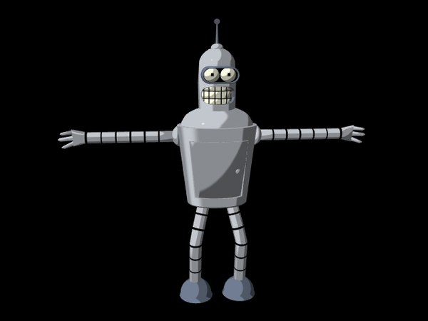 coolest robot bender futurama lwo