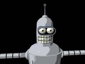 coolest robot bender futurama lwo