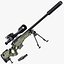 Dokładność International AWM L115A3 Zielony