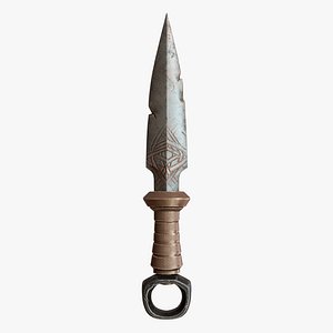 3D Stone Dagger