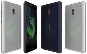 nokia 2 1 grey 3D model