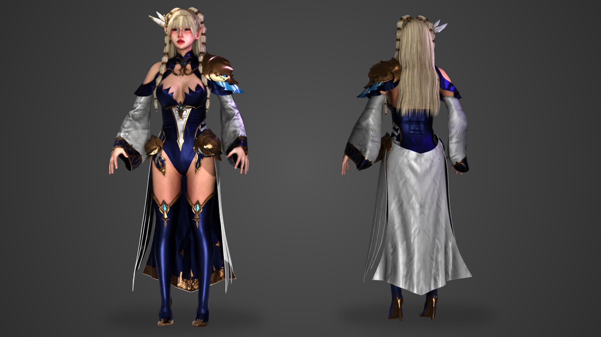 Mage Woman - GameReady 3D Model - TurboSquid 2263143