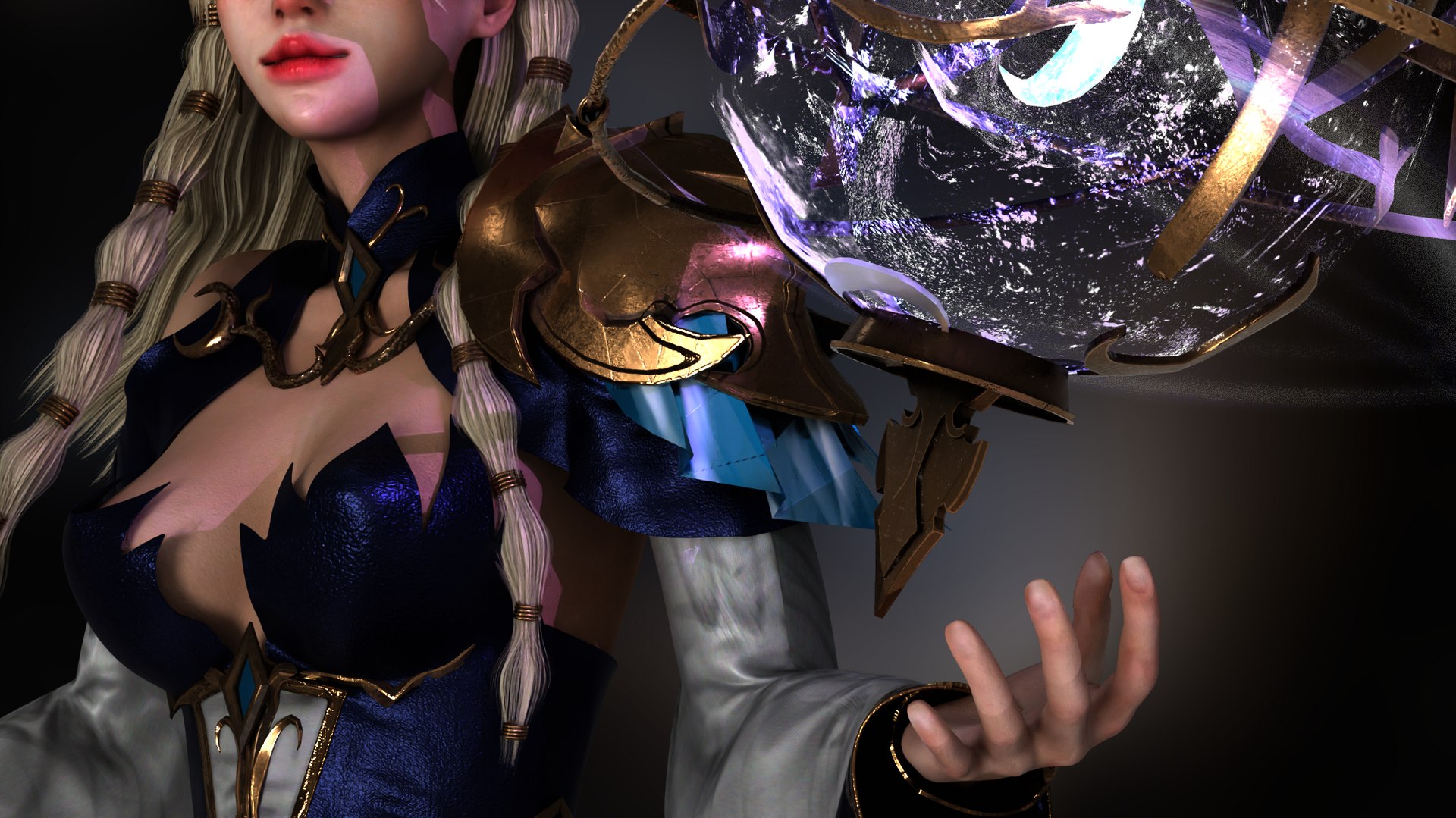 Mage Woman - GameReady 3D Model - TurboSquid 2263143