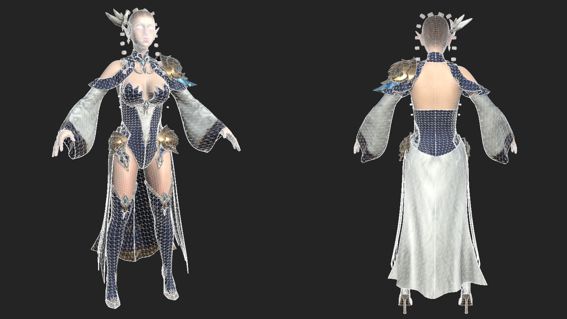 Mage Woman - GameReady 3D Model - TurboSquid 2263143