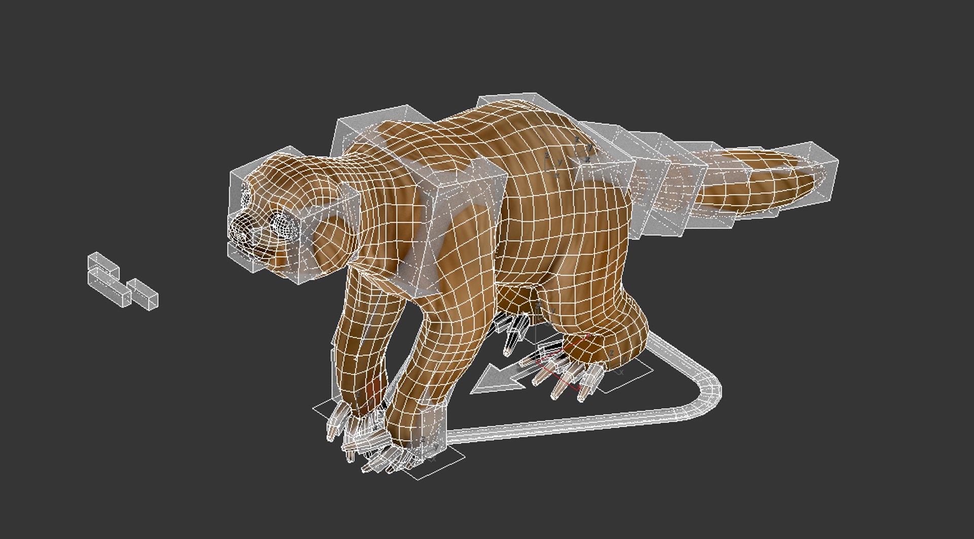 3D Sloth Low-poly Model - TurboSquid 1461625