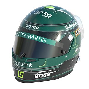 F1 Lance Stroll Helmet 2024