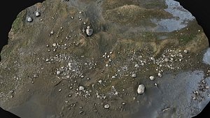 debris stones beach part10 PBR photogrammetry 3D