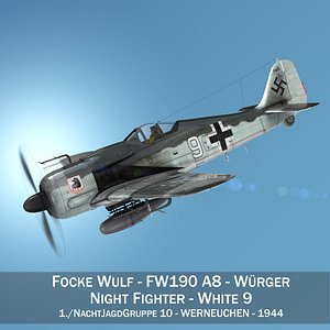 focke wulf - fw190 3D
