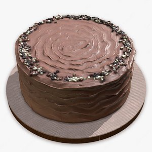 3D model Chocolate Sprinkles Cake 3DS