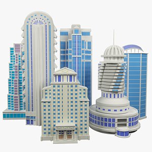 3d set skyscraper