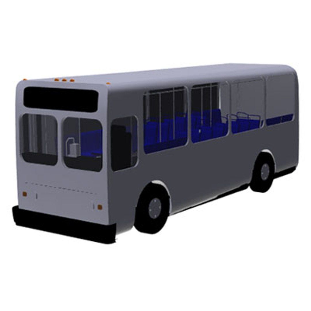 Commercial Bus Mesh 3ds