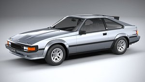 3D Toyota Celica Supra 1984 model