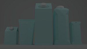 cardboard packaging 3D model