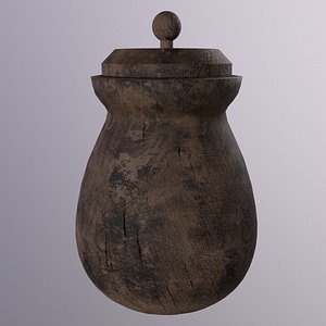 Medieaval Jar Game Ready Low Poly 3D Model Low-poly 3D model