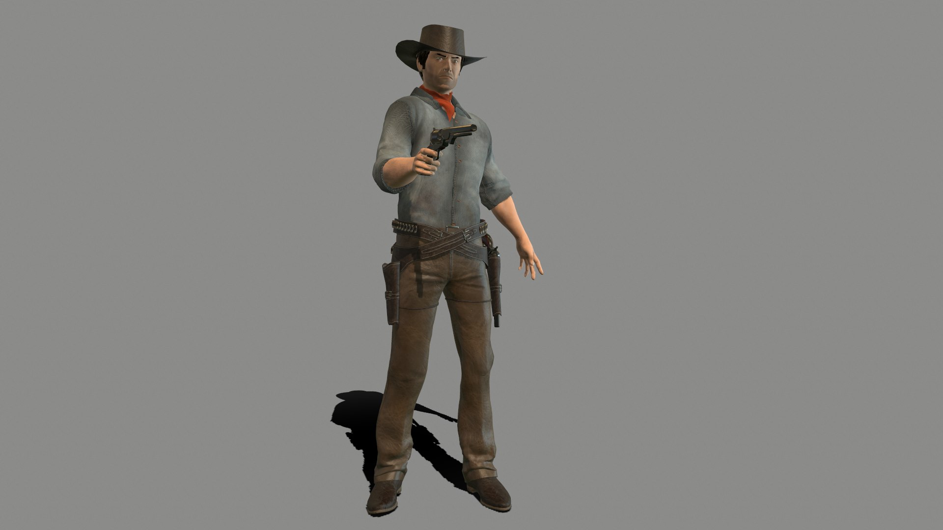 3D Gunslinger Model - TurboSquid 1931923