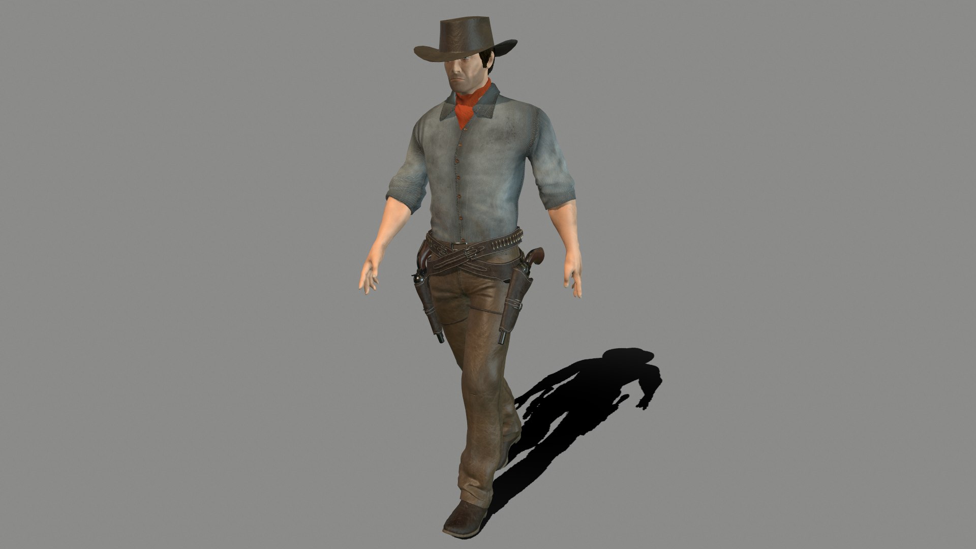 3D Gunslinger Model - TurboSquid 1931923