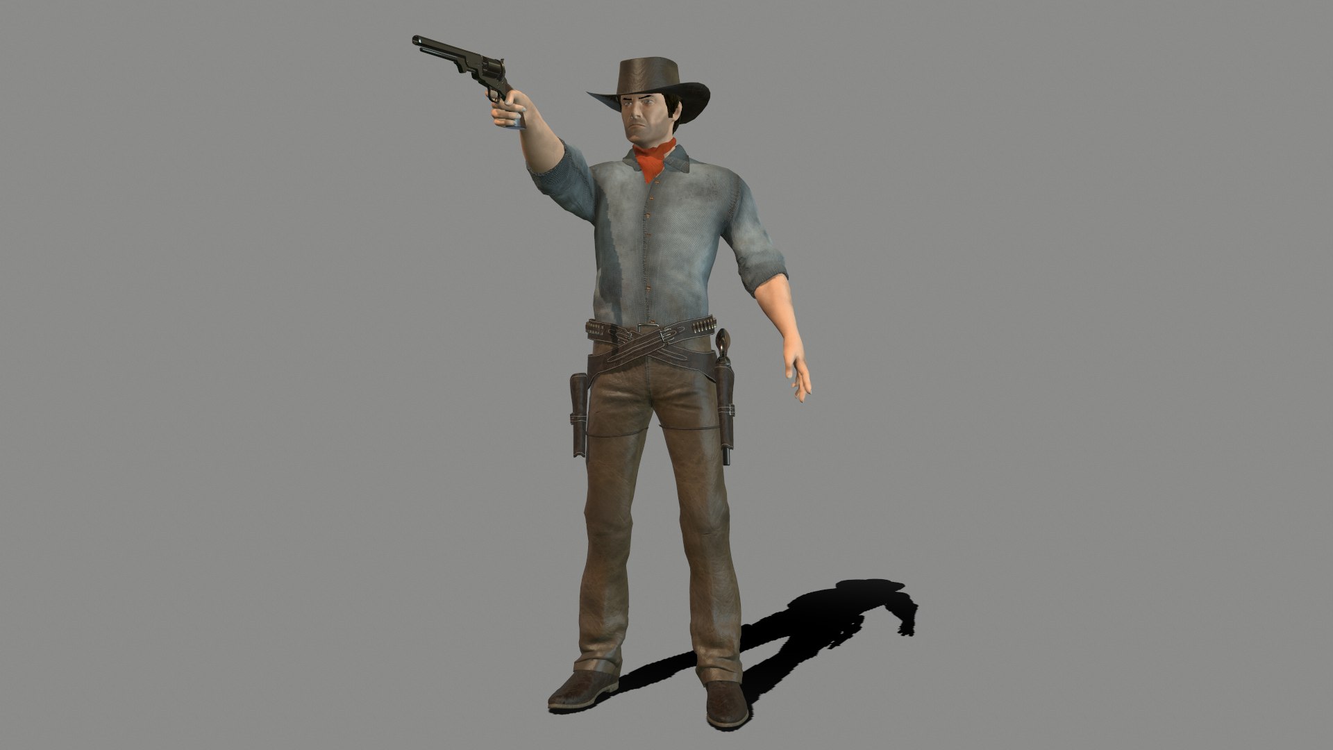 3D Gunslinger Model - TurboSquid 1931923