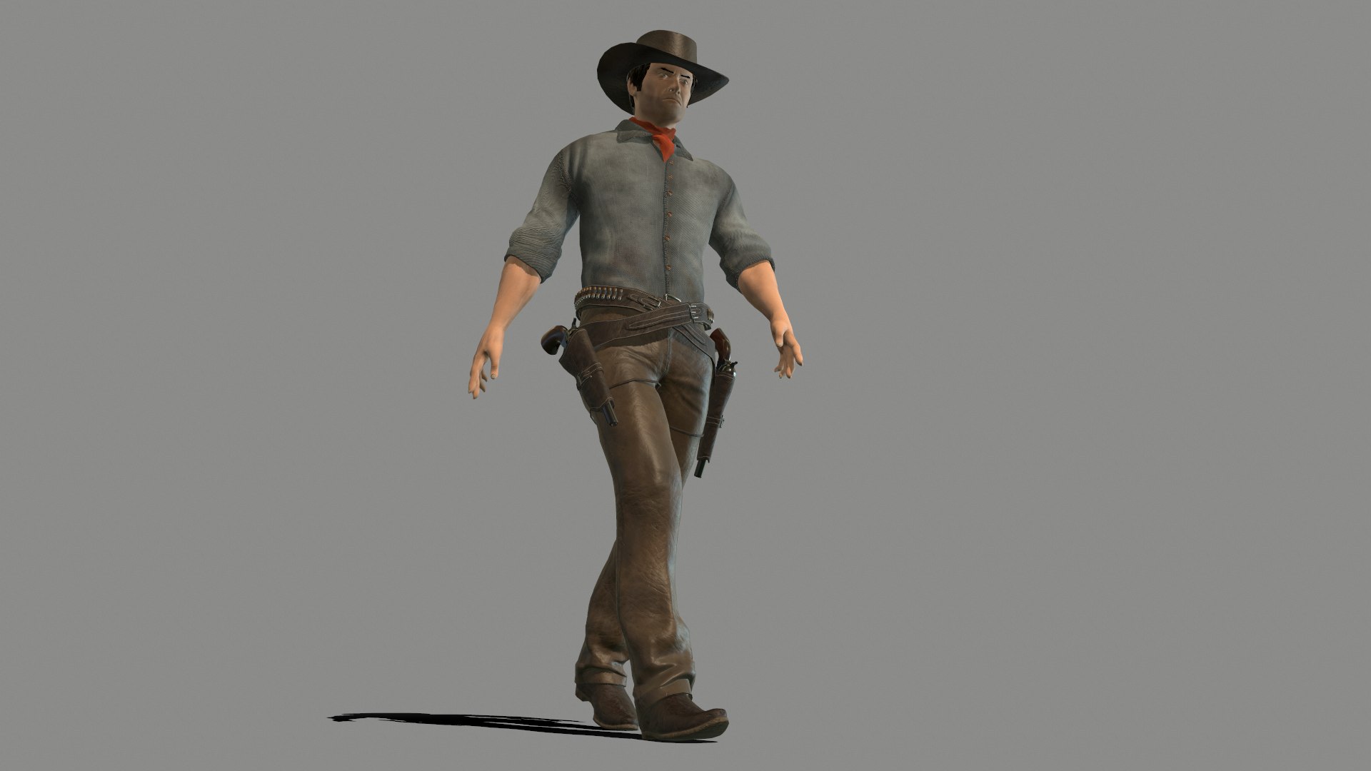 3D Gunslinger Model - TurboSquid 1931923