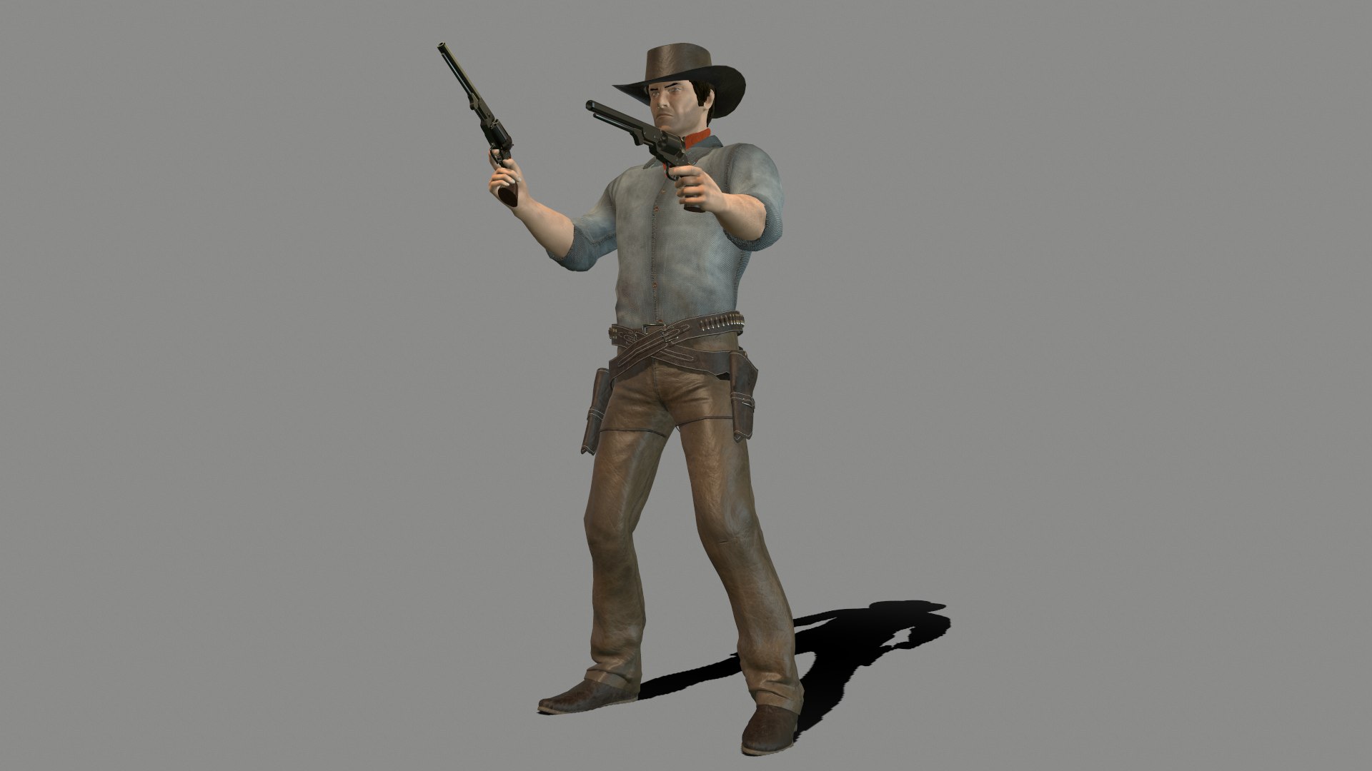 3D Gunslinger model https://p.turbosquid.com/ts-thumb/j9/kxKvql/gI/screenshot319/png/1658621039/1920x1080/fit_q87/176c339dfa16a98c438350dad45d7751208b669b/screenshot319.jpg