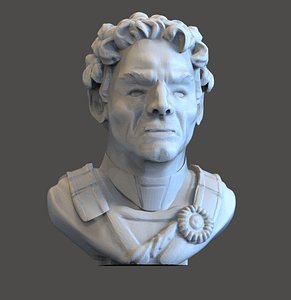 3D Emperor Bust model