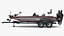 Bass Boat and Trailer 3D