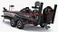 Bass Boat and Trailer 3D