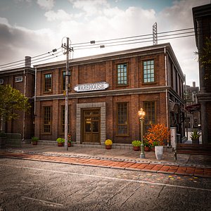 3D model URBAN OLD BUILDING HORROR 1