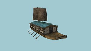 3D model korean turtle ship -