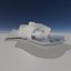 Научно-фантастическая футуристическая выставка Экстерьер и Интерьер 3D МОДЕЛЬ