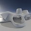Научно-фантастическая футуристическая выставка Экстерьер и Интерьер 3D МОДЕЛЬ