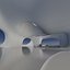 Научно-фантастическая футуристическая выставка Экстерьер и Интерьер 3D МОДЕЛЬ