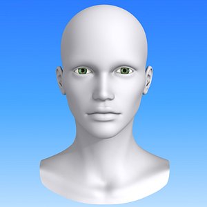 female head 3d model