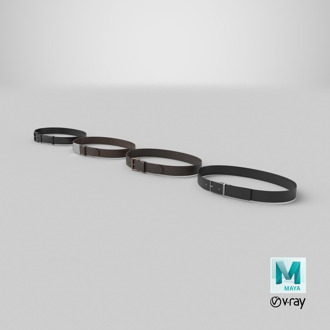 Belts Collection 1 model https://p.turbosquid.com/ts-thumb/j9/vLVFr4/Xw/stemcell_maya_vray_render/png/1718283151/1920x1080/fit_q87/df7e469633dcc3e9c080c4c6ded5a4cb455660a1/stemcell_maya_vray_render.jpg