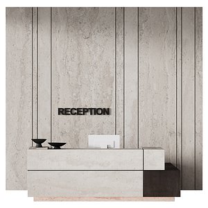 581 office furniture 46 reception desk 26 CORONA 2019 3D model