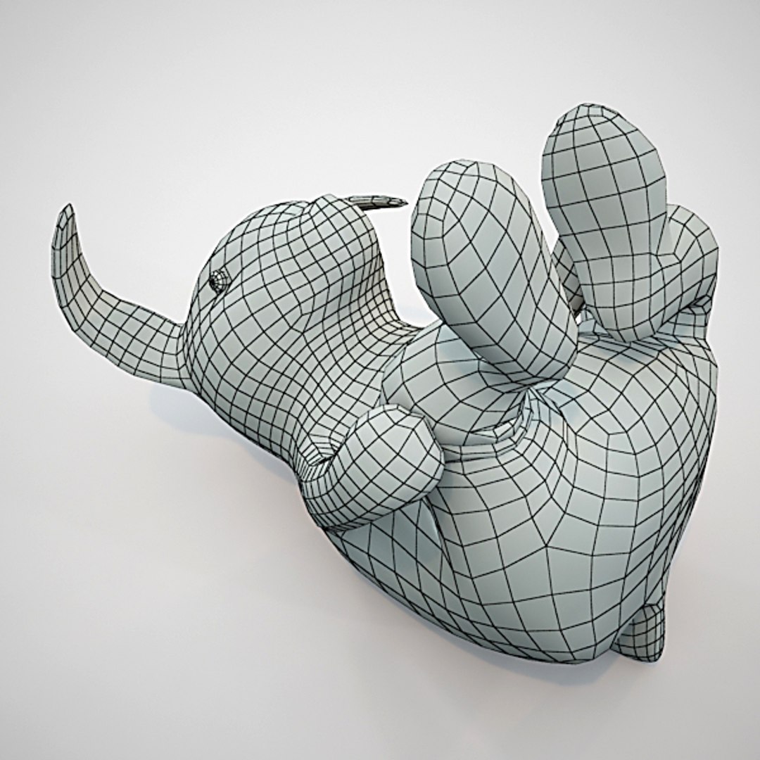 Plush Rabbit Toy 3d Model