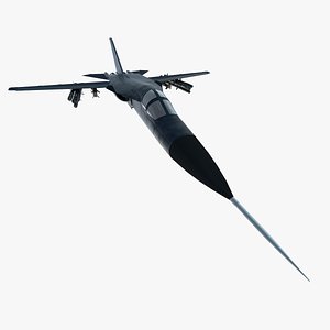 3d model f-111 bomber plane