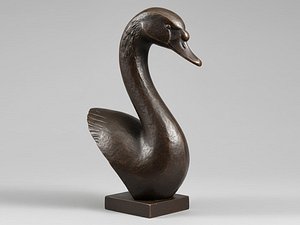 Swan Bust - 3D Print model 3D model