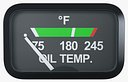 Aircraft Oil Temperature Gauge M1