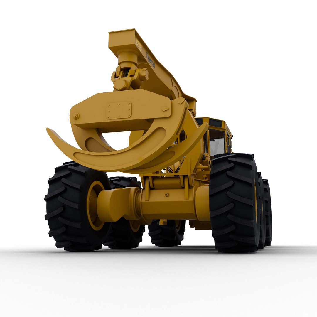 3D Model Tigercat 635E Log Skidder - TurboSquid 2300411