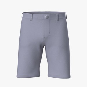 Men Suit Short Pant 3D model