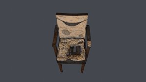 abandoned chair 3d obj