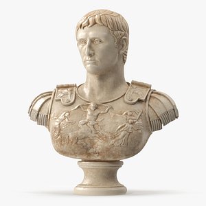 Bust Roman Emperor Caesar Augustus